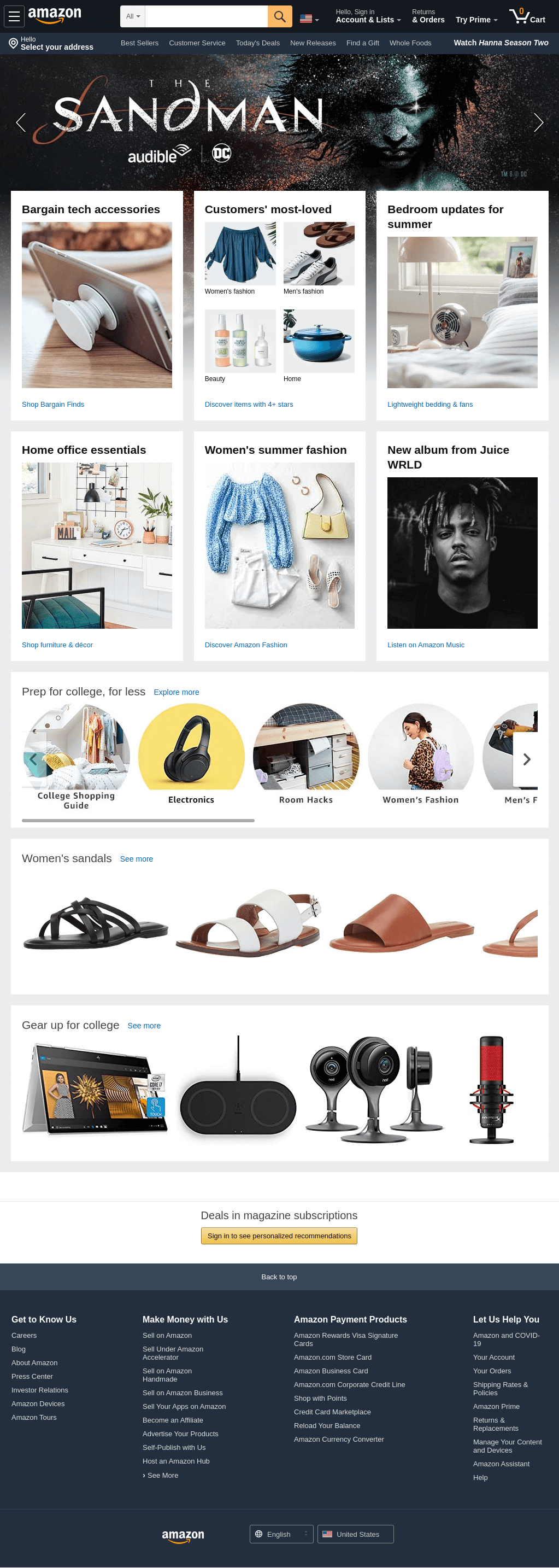 Amazon Screenshot with Scroll Wait Enabled