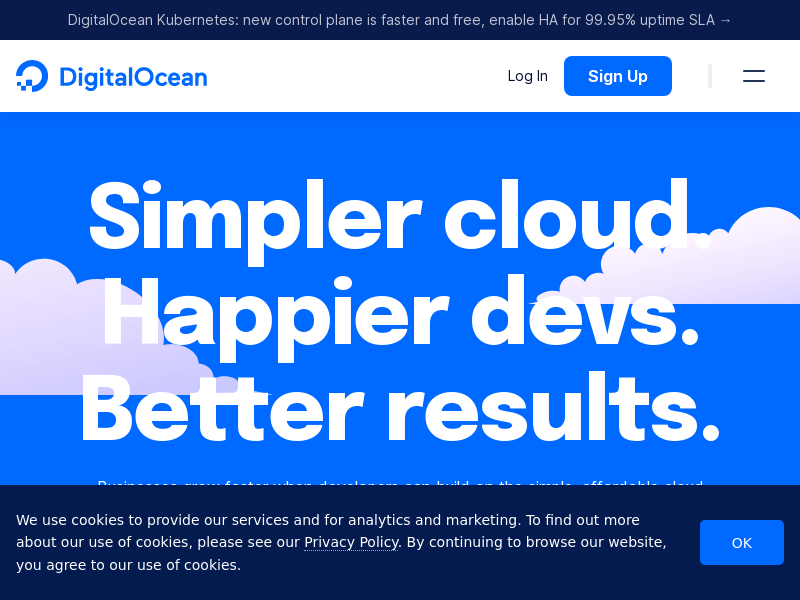 Screenshot showing a cookie consent banner