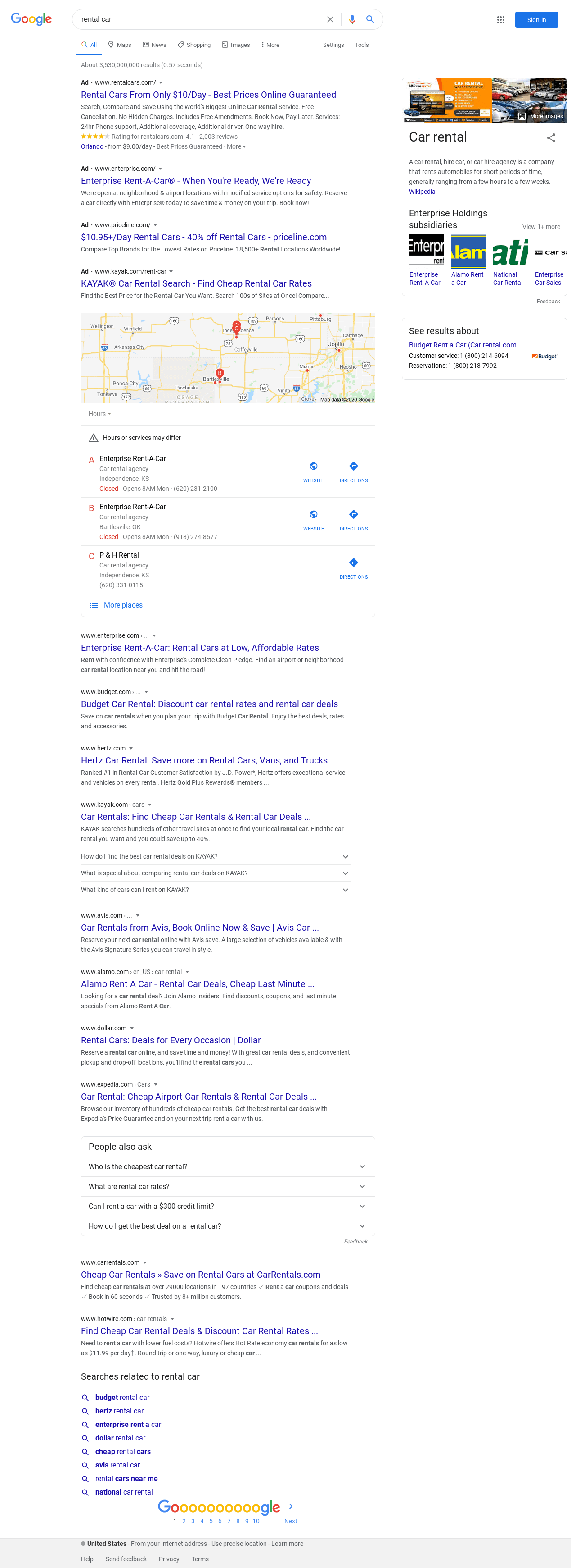 Screenshot with AdBlocker Disabled