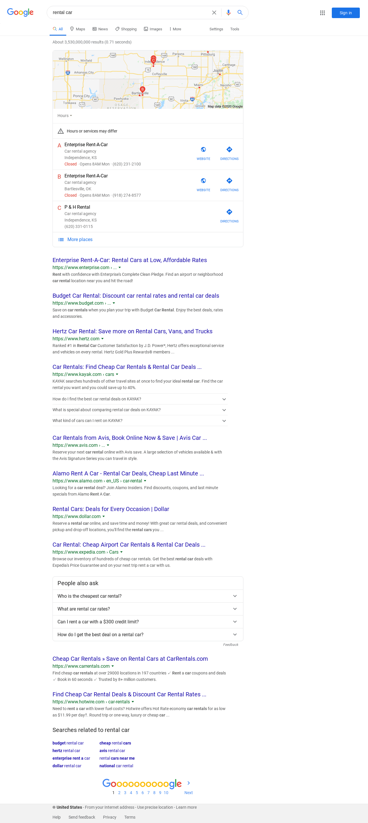 Screenshot with AdBlocker Enabled
