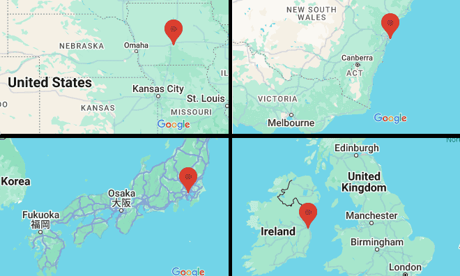 Screenshots Regions Map