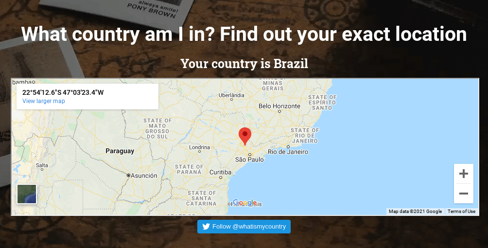 Website screenshot captured from Brazil South region server