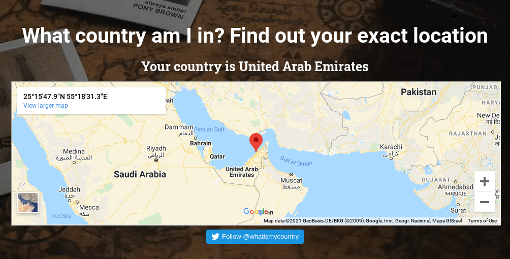 Screenshot from United Arab Emirates