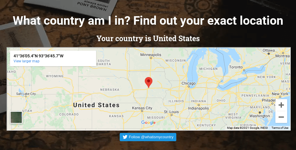 Website screenshot captured from US Central region server
