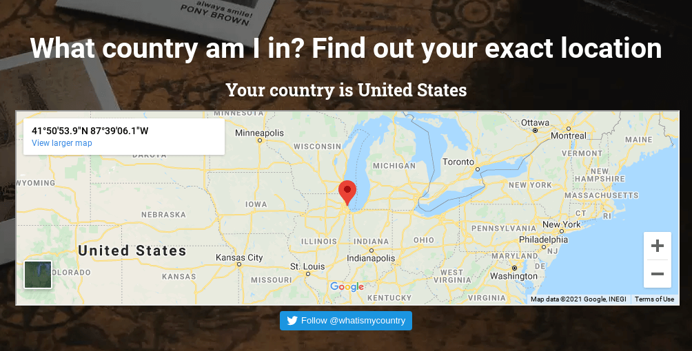 Website screenshot captured from US North Central region server
