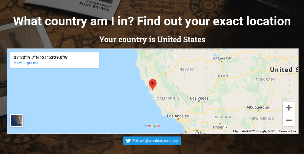 Website screenshot captured from US West region server